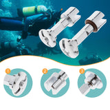 Maxbell Scuba Diving Cylinder Valve 316 Stainless Steel Snorkeling Diving Tank Valve Short