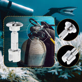 Maxbell Scuba Diving Cylinder Valve 316 Stainless Steel Snorkeling Diving Tank Valve Short
