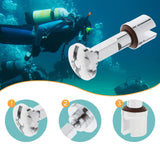Maxbell Scuba Diving Cylinder Valve 316 Stainless Steel Snorkeling Diving Tank Valve Long