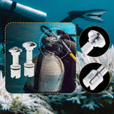 Maxbell Scuba Diving Cylinder Valve Easy to Install for Underwater Sports Snorkeling Short