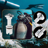 Maxbell Scuba Diving Cylinder Valve Easy to Install for Underwater Sports Snorkeling Short