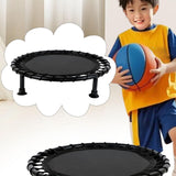 Maxbell Basketball Pad Kids Exercise Mat Versatile Portable Beginner Mini Trampoline black
