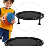 Maxbell Basketball Pad Kids Exercise Mat Versatile Portable Beginner Mini Trampoline black