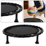 Maxbell Basketball Pad Kids Exercise Mat Versatile Portable Beginner Mini Trampoline black