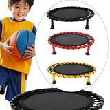 Maxbell Basketball Pad Kids Exercise Mat Versatile Portable Beginner Mini Trampoline black