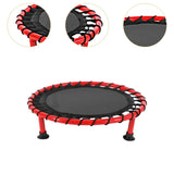 Maxbell Basketball Pad Kids Exercise Mat Versatile Portable Beginner Mini Trampoline red