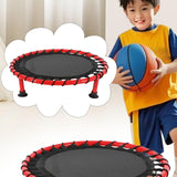 Maxbell Basketball Pad Kids Exercise Mat Versatile Portable Beginner Mini Trampoline red
