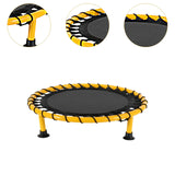 Maxbell Basketball Pad Kids Exercise Mat Versatile Portable Beginner Mini Trampoline yellow