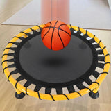Maxbell Basketball Pad Kids Exercise Mat Versatile Portable Beginner Mini Trampoline yellow