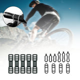 Maxbell 5x/10x Stable Black Rubber Straps for Handlebar Driving Recorders Flashlight 5 Pieces