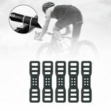 Maxbell 5x/10x Stable Black Rubber Straps for Handlebar Driving Recorders Flashlight 5 Pieces
