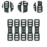 Maxbell 5x/10x Stable Black Rubber Straps for Handlebar Driving Recorders Flashlight 5 Pieces
