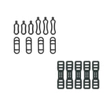 Maxbell 5x/10x Stable Black Rubber Straps for Handlebar Driving Recorders Flashlight 5 Pieces