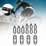 Maxbell 5x/10x Stable Black Rubber Straps for Handlebar Driving Recorders Flashlight 10 Pieces