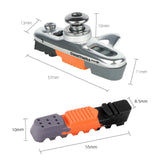 Maxbell 2Pcs Bike Brake Pads No Noise Cycle Brake Parts for Front and Back Wheel Black