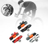 Maxbell 2Pcs Bike Brake Pads No Noise Cycle Brake Parts for Front and Back Wheel Black