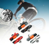 Maxbell 2Pcs Bike Brake Pads No Noise Cycle Brake Parts for Front and Back Wheel Black