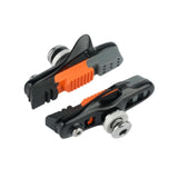 Maxbell 2Pcs Bike Brake Pads No Noise Cycle Brake Parts for Front and Back Wheel Black