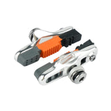 Maxbell 2Pcs Bike Brake Pads No Noise Cycle Brake Parts for Front and Back Wheel Argent