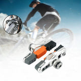 Maxbell 2Pcs Bike Brake Pads No Noise Cycle Brake Parts for Front and Back Wheel Argent