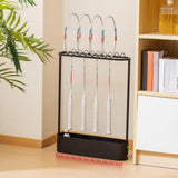 Maxbell Badminton Racquet Storage Rack Tennis Racket Organizer Sturdy Floor Standing Black