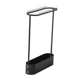 Maxbell Badminton Racquet Storage Rack Tennis Racket Organizer Sturdy Floor Standing Black
