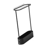 Maxbell Badminton Racquet Storage Rack Tennis Racket Organizer Sturdy Floor Standing Black