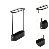 Maxbell Badminton Racquet Storage Rack Tennis Racket Organizer Sturdy Floor Standing Black