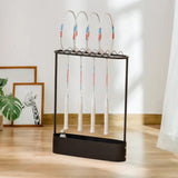Maxbell Badminton Racquet Storage Rack Tennis Racket Organizer Sturdy Floor Standing Black
