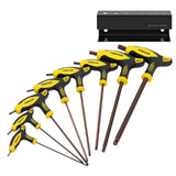 Maxbell 8x T Handle Allen Wrench Set Wear Resistant Easy to Use Bike Hex Wrench Tool with Stand