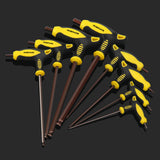 Maxbell 8x T Handle Allen Wrench Set Wear Resistant Easy to Use Bike Hex Wrench Tool with Stand