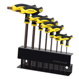 Maxbell 8x T Handle Allen Wrench Set Wear Resistant Easy to Use Bike Hex Wrench Tool with Stand
