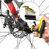 Maxbell 8x T Handle Allen Wrench Set Wear Resistant Easy to Use Bike Hex Wrench Tool with Stand
