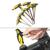 Maxbell 8x T Handle Allen Wrench Set Wear Resistant Easy to Use Bike Hex Wrench Tool without Stand