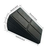 Maxbell 3x Calf Stretcher Foam Slant Board Adjustable Versatile Stretching Equipment Black