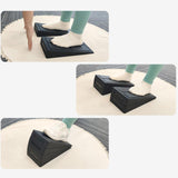 Maxbell 3x Calf Stretcher Foam Slant Board Adjustable Versatile Stretching Equipment Black