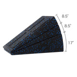 Maxbell 3x Calf Stretcher Foam Slant Board Adjustable Versatile Stretching Equipment Black