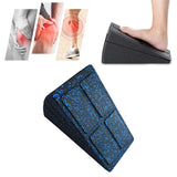 Maxbell 3x Calf Stretcher Foam Slant Board Adjustable Versatile Stretching Equipment Black Blue