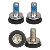 Maxbell 2x Bike Hex Crank Arm Fixing Bolts 8mm Easy to Install Bottom Bracket Screws 2.6cmx1.9cm Chrome Plated Steel