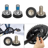 Maxbell 2x Bike Hex Crank Arm Fixing Bolts 8mm Easy to Install Bottom Bracket Screws 2.6cmx1.9cm Chrome Plated Steel