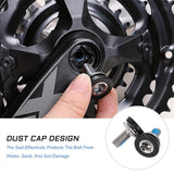 Maxbell 2x Bike Hex Crank Arm Fixing Bolts 8mm Easy to Install Bottom Bracket Screws 2.6cmx1.9cm Chrome Plated Steel