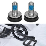 Maxbell 2x Bike Hex Crank Arm Fixing Bolts 8mm Easy to Install Bottom Bracket Screws 2.6cmx1.9cm Chrome Plated Steel