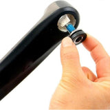 Maxbell 2x Bike Hex Crank Arm Fixing Bolts 8mm Easy to Install Bottom Bracket Screws 2.6cmx1.9cm Chrome Plated Steel