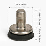 Maxbell 2x Bike Hex Crank Arm Fixing Bolts 8mm Easy to Install Bottom Bracket Screws 2.2cmx2cm Stainless Steel