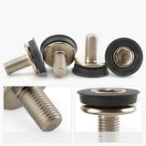 Maxbell 2x Bike Hex Crank Arm Fixing Bolts 8mm Easy to Install Bottom Bracket Screws 2.2cmx2cm Stainless Steel