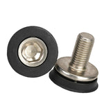 Maxbell 2x Bike Hex Crank Arm Fixing Bolts 8mm Easy to Install Bottom Bracket Screws 2.2cmx2cm Stainless Steel