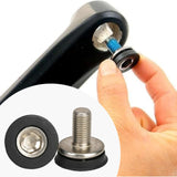 Maxbell 2x Bike Hex Crank Arm Fixing Bolts 8mm Easy to Install Bottom Bracket Screws 2.2cmx2cm Stainless Steel