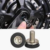 Maxbell 2x Bike Hex Crank Arm Fixing Bolts 8mm Easy to Install Bottom Bracket Screws 2.2cmx2cm Stainless Steel