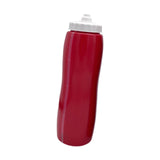 Maxbell Squeeze Water Bottle 950ml Squeezable Sports Bottle for Travel Hockey Adults Red