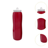 Maxbell Squeeze Water Bottle 950ml Squeezable Sports Bottle for Travel Hockey Adults Red